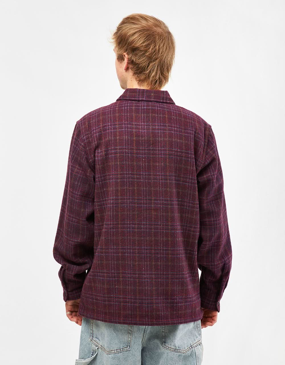 Santa Cruz Crescent Shirt - Maroon Check