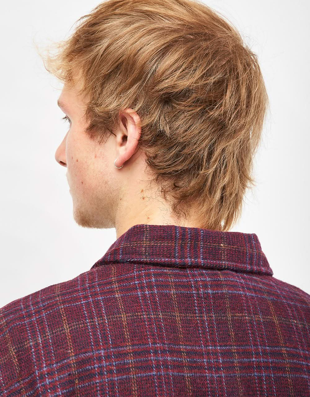 Santa Cruz Crescent Shirt - Maroon Check