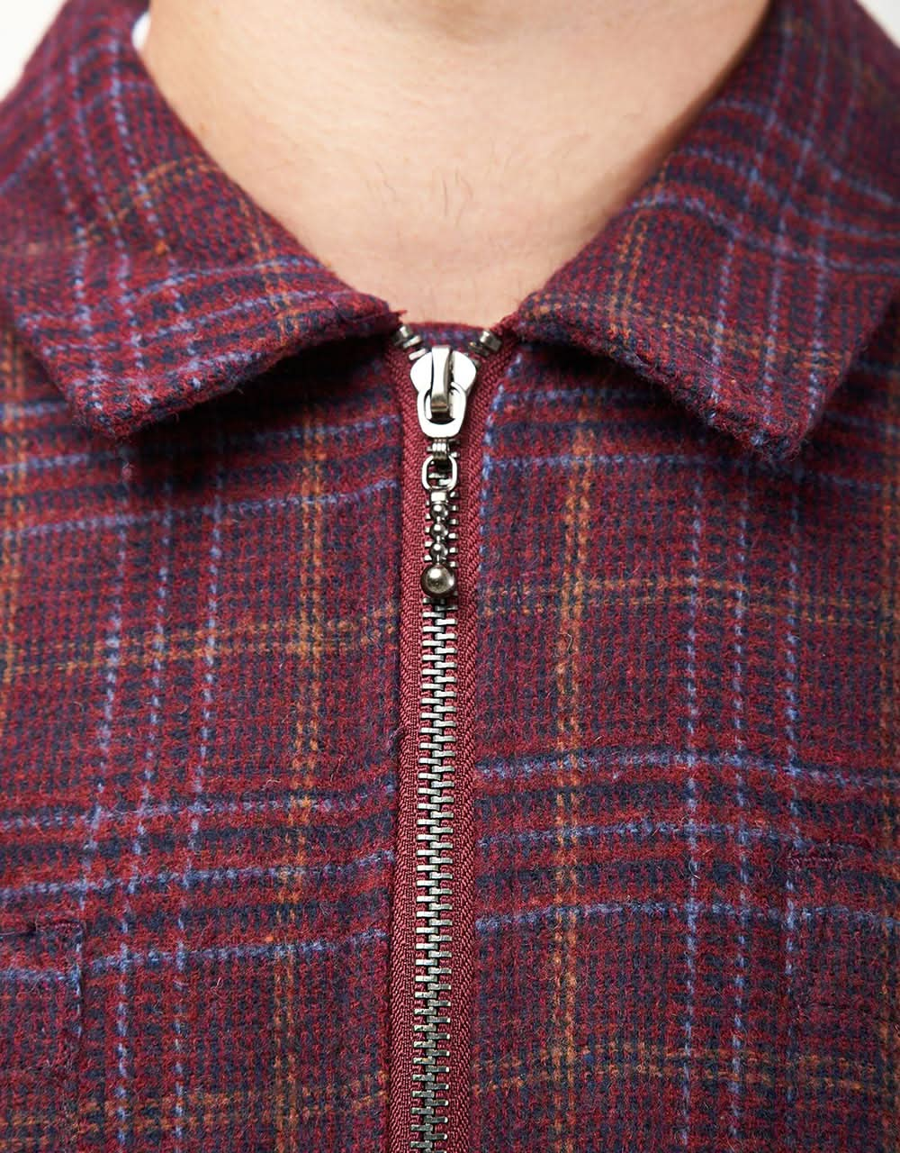 Santa Cruz Crescent Shirt - Maroon Check