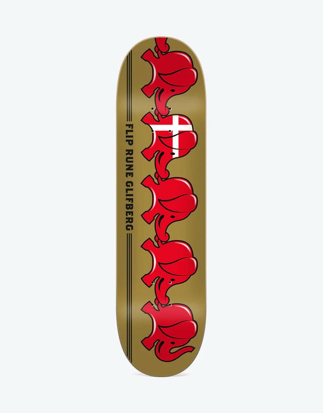 Flip Glifberg Elephants Skateboard Deck - 8.625"