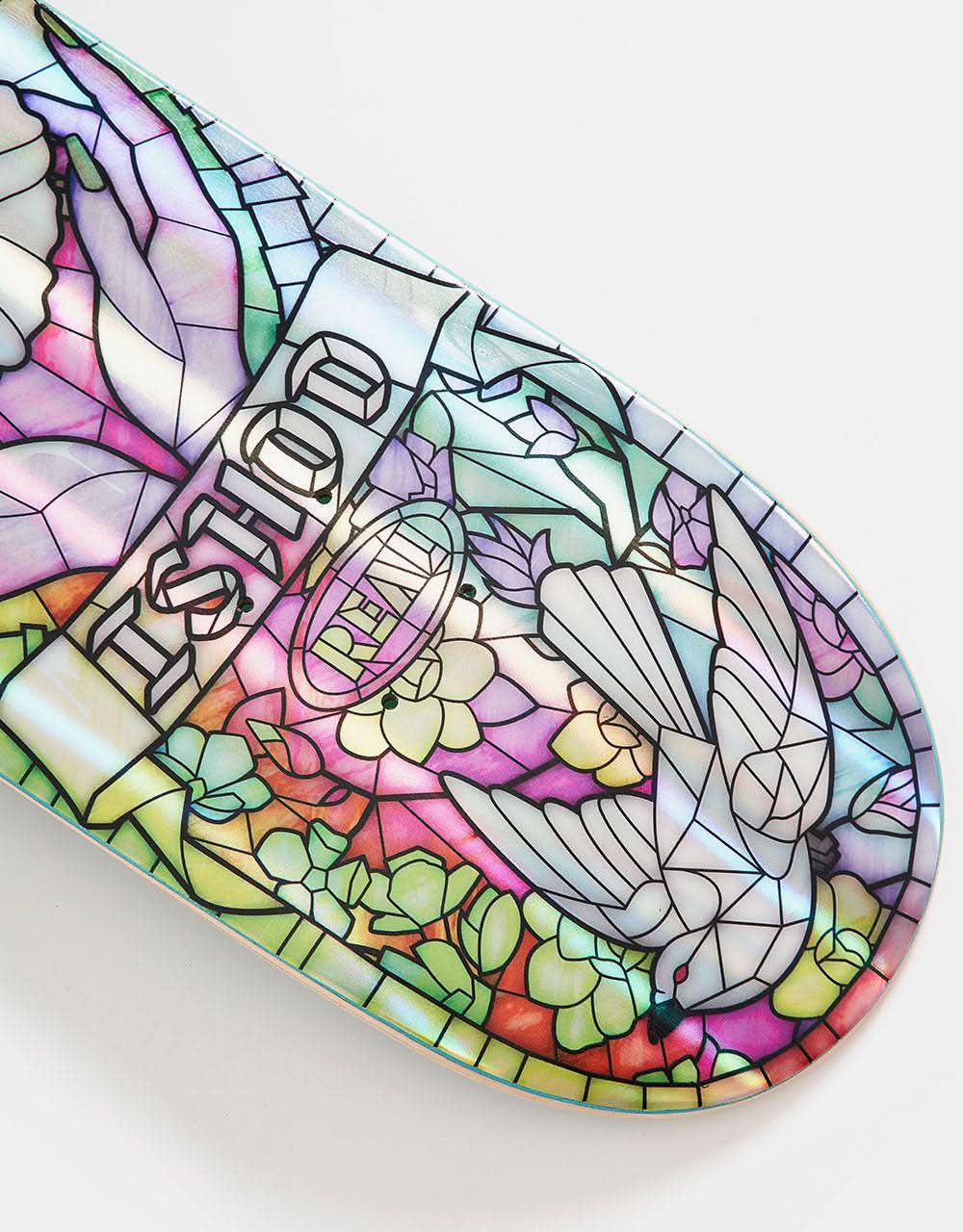 Real Ishod Holographic Cathedral 'TWIN TAIL' Skateboard Deck - 8.5"