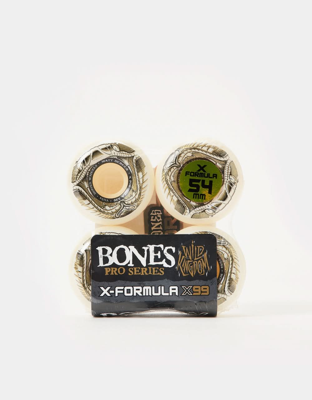 Bones Berger Battlesnake X-Formula V5 Sidecut 99a Skateboard Wheels - 54mm