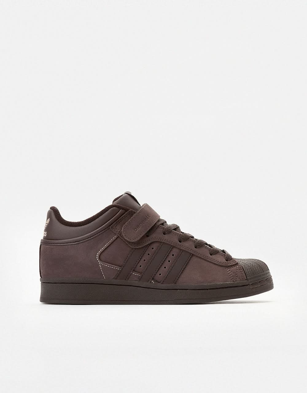 adidas x Niels Bennett Pro Shell Skate Shoes - Brown/Dark Brown/Magic Beige