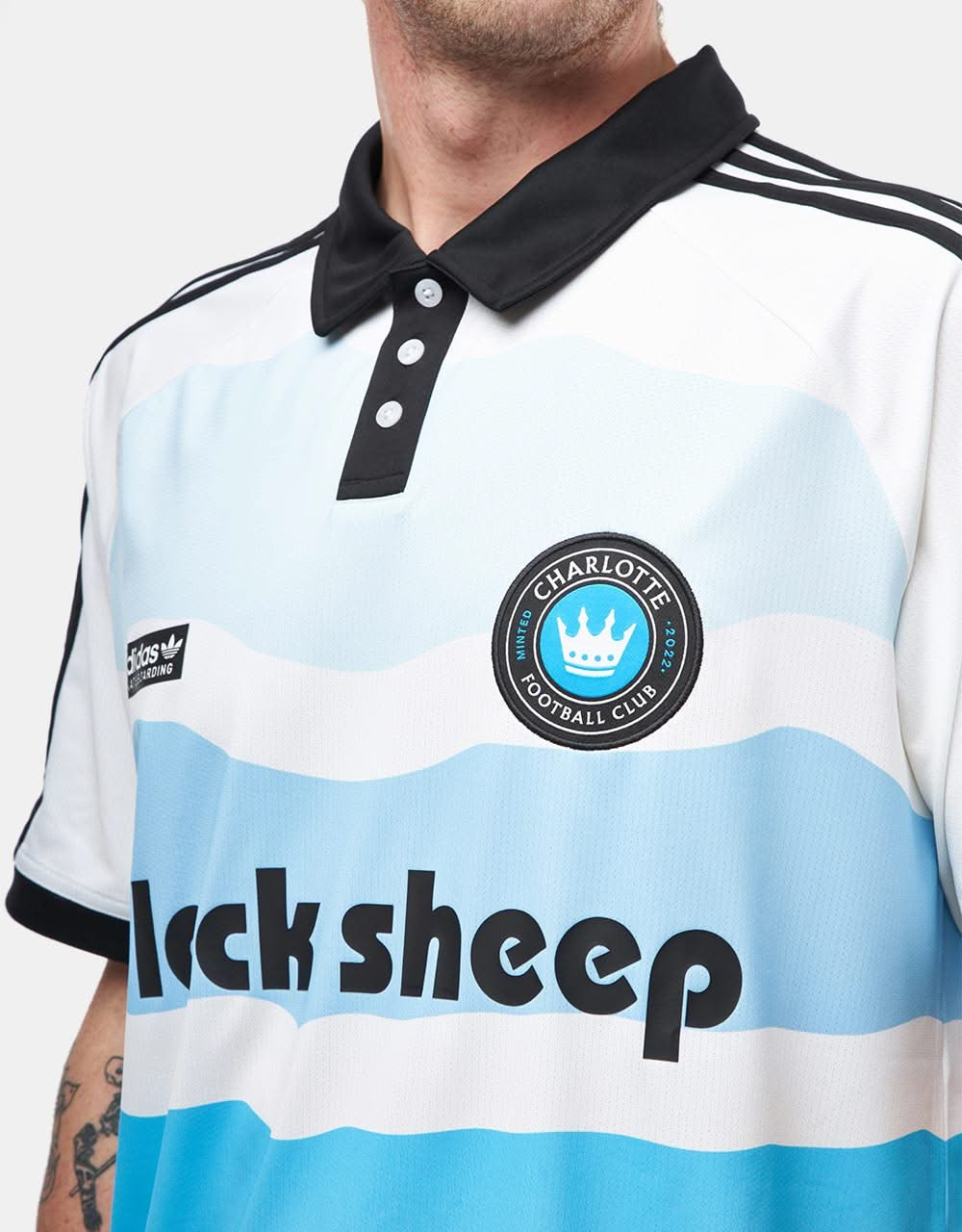 adidas x Black Sheep x Charlotte FC Jersey - White/Sharp Blue/Black