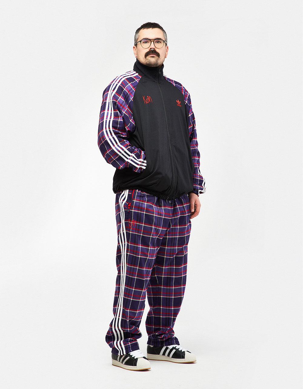 adidas x Korn Reversible Track Top - Black/Red-Multi