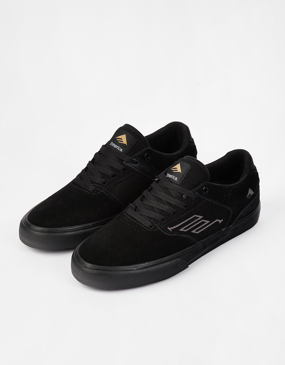 Emerica The Low Vulc Skate Shoes - Black/Black