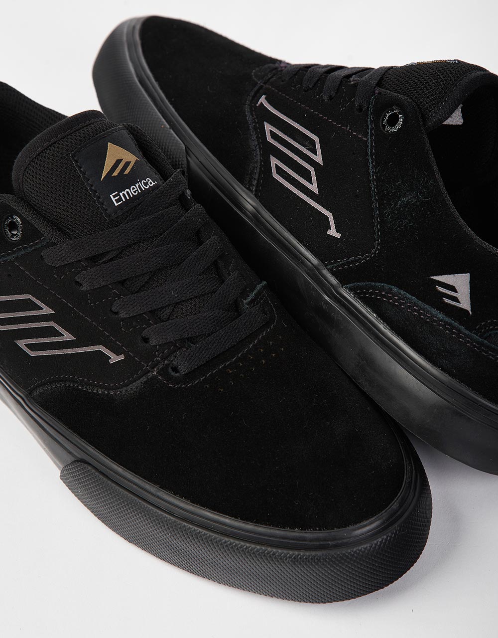 Emerica The Low Vulc Skate Shoes - Black/Black