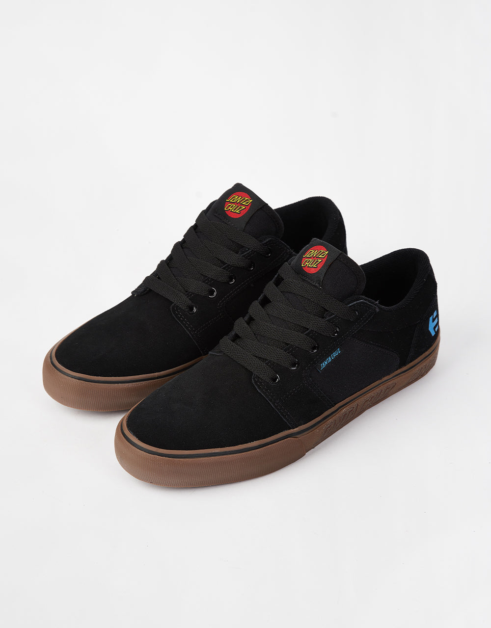 Etnies x Santa Cruz Barge LS Skate Shoes - Black/Gum