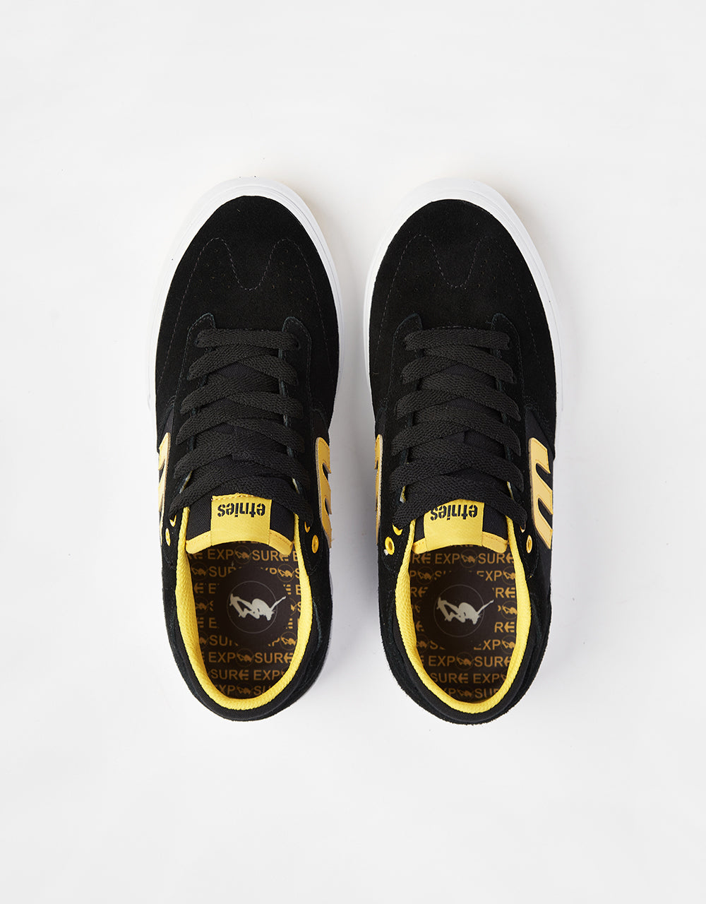 Etnies x Exposure Windrow Vulc Skate Shoes - Black/Yellow