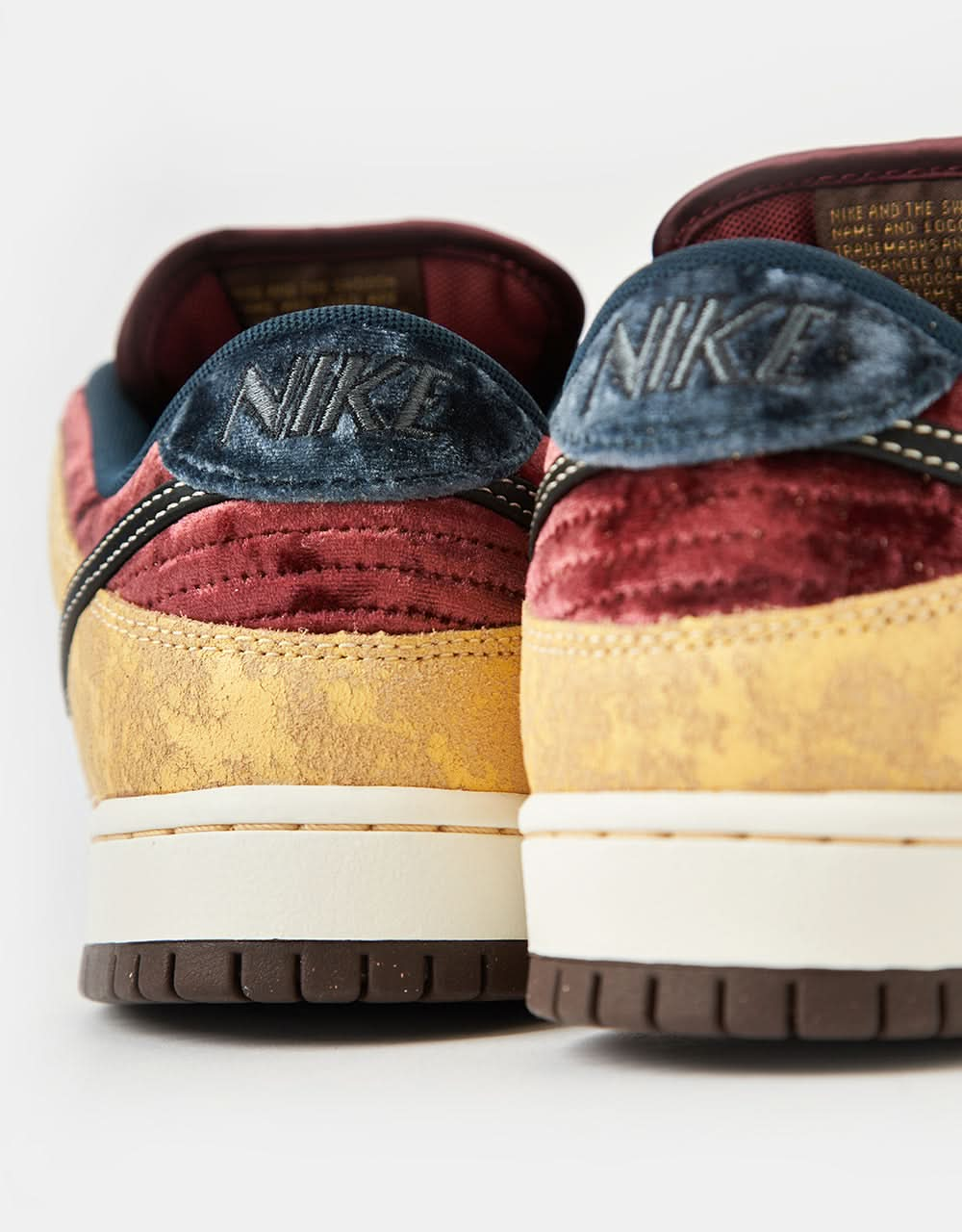 Nike SB 'City of Cinema' Dunk Low Pro Skate Shoes - Celestial Gold/Black-Dark Team Red