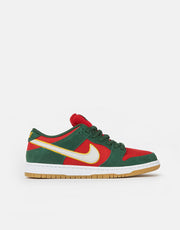 Nike SB 'Seattle SuperSonics' Dunk Low Pro Premium Skate Shoes - Fir/White-University Gold-Fire Red