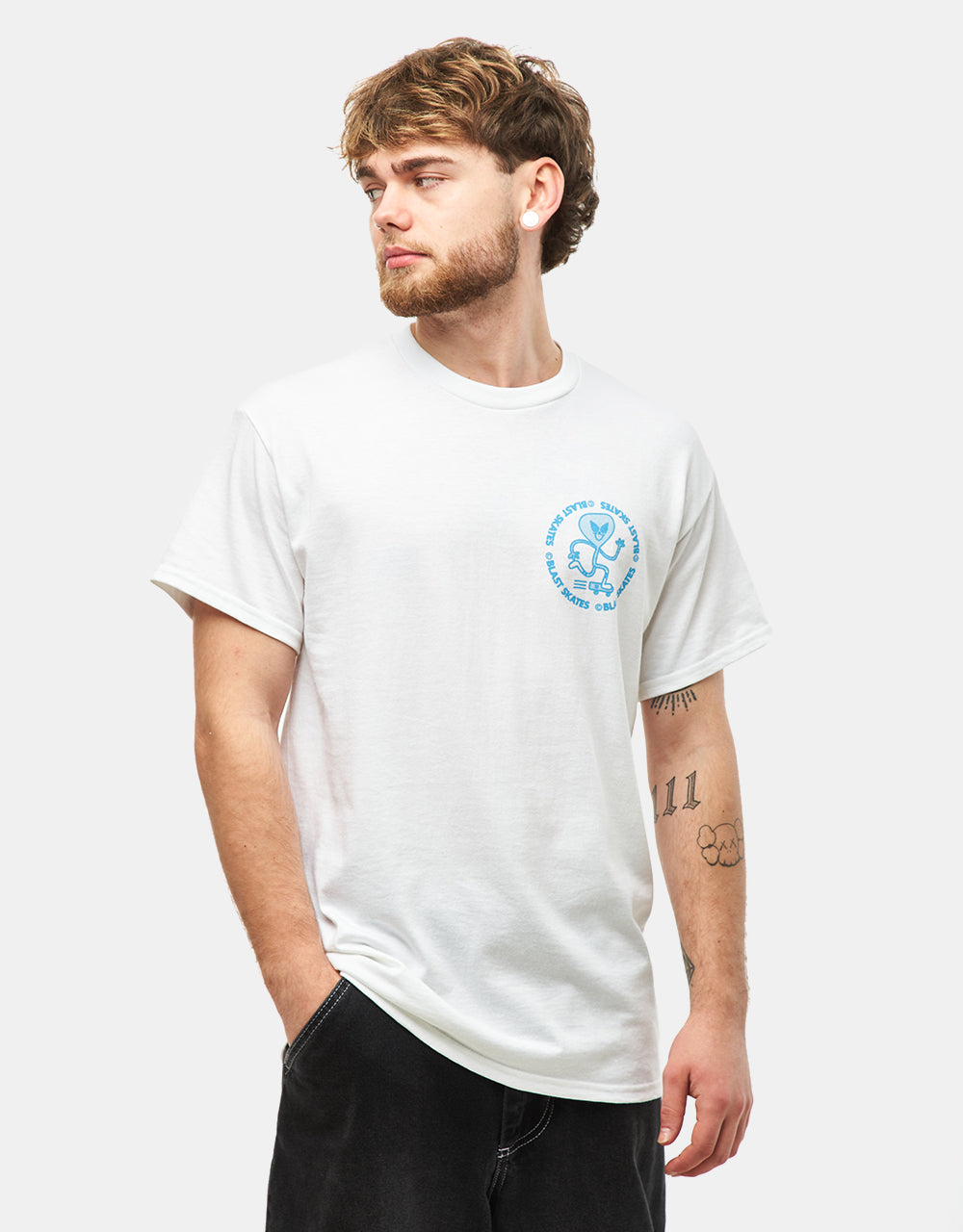 Blast Alien Curb Club T-Shirt - White