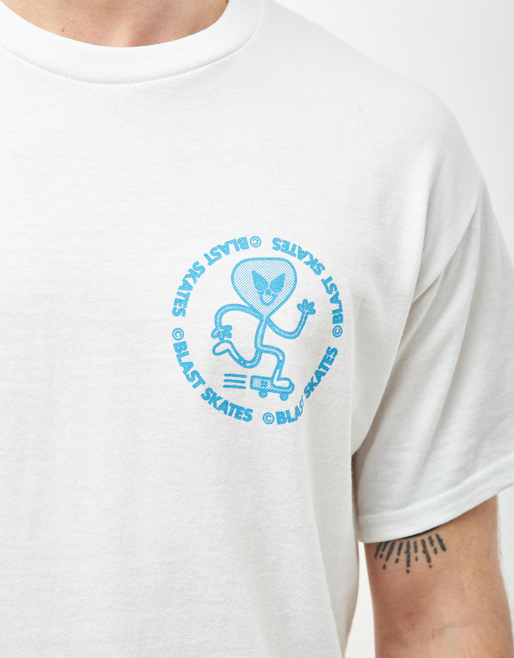 Blast Alien Curb Club T-Shirt - White