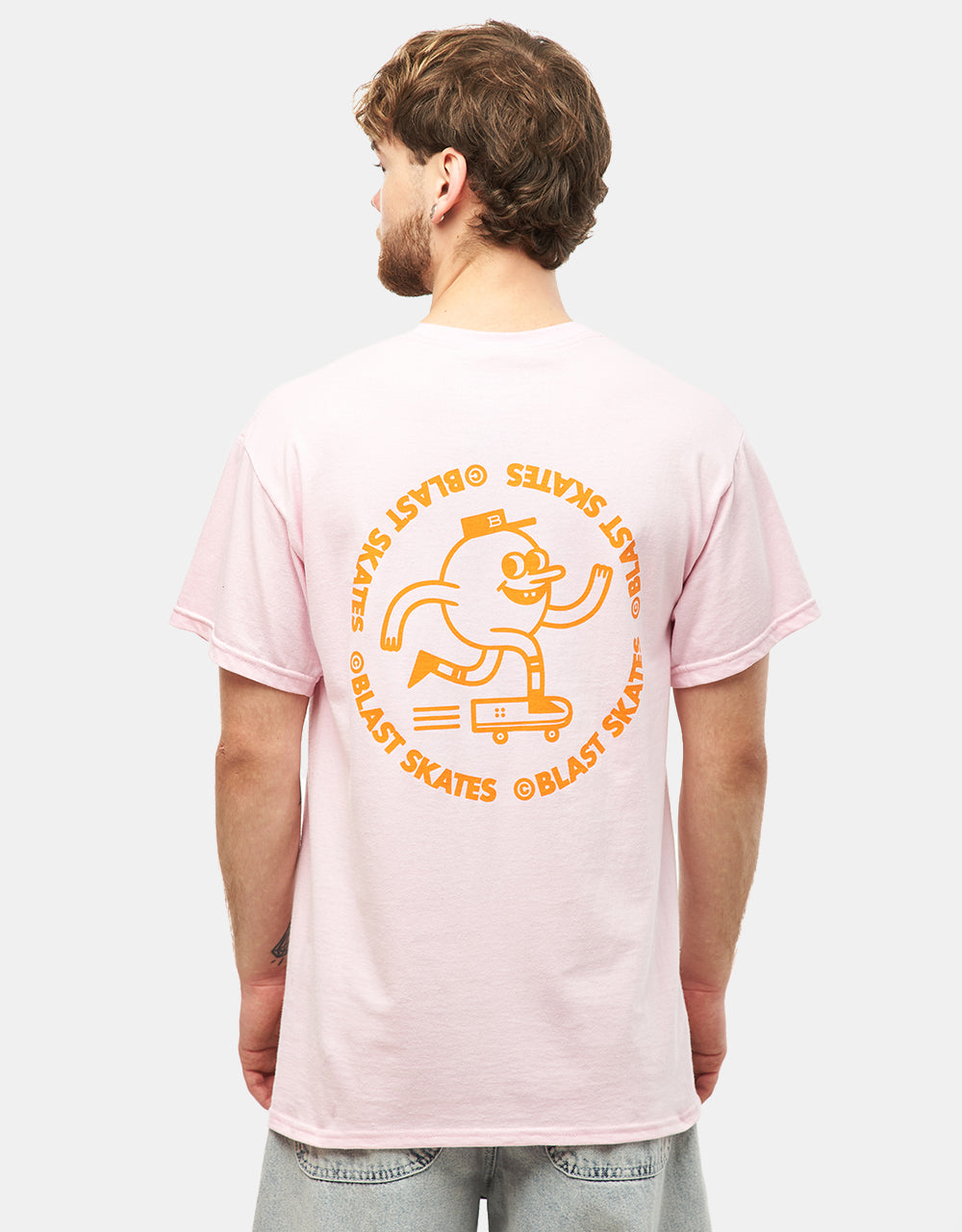 Blast Orange Round Logo T-Shirt - Soft Pink