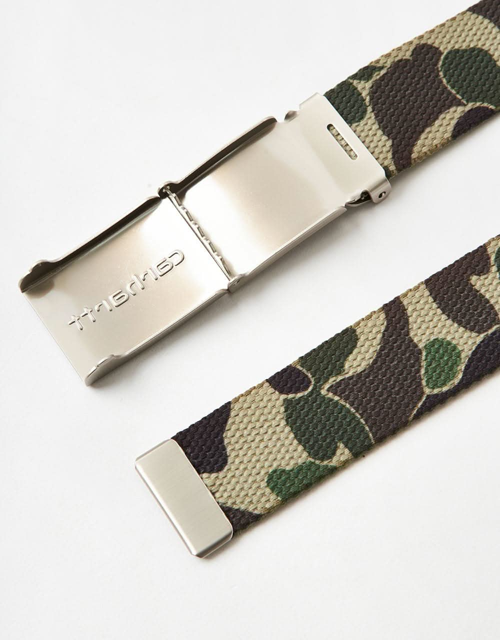 Carhartt WIP Chrome Clip Web Belt - Camo Duck-Green