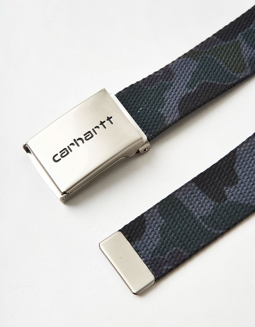 Carhartt WIP Chrome Clip Web Belt - Camo Duck-Grey