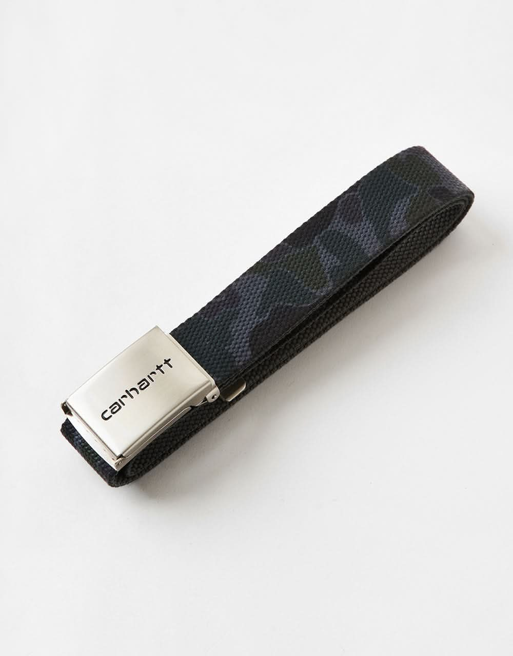 Carhartt WIP Chrome Clip Web Belt - Camo Duck-Grey