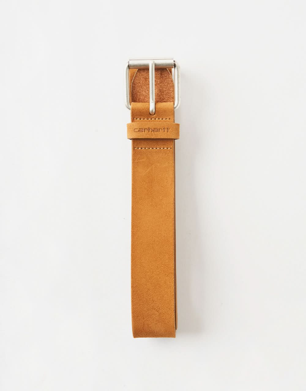 Carhartt WIP Cow Leather Suede Belt - Hamilton Brown