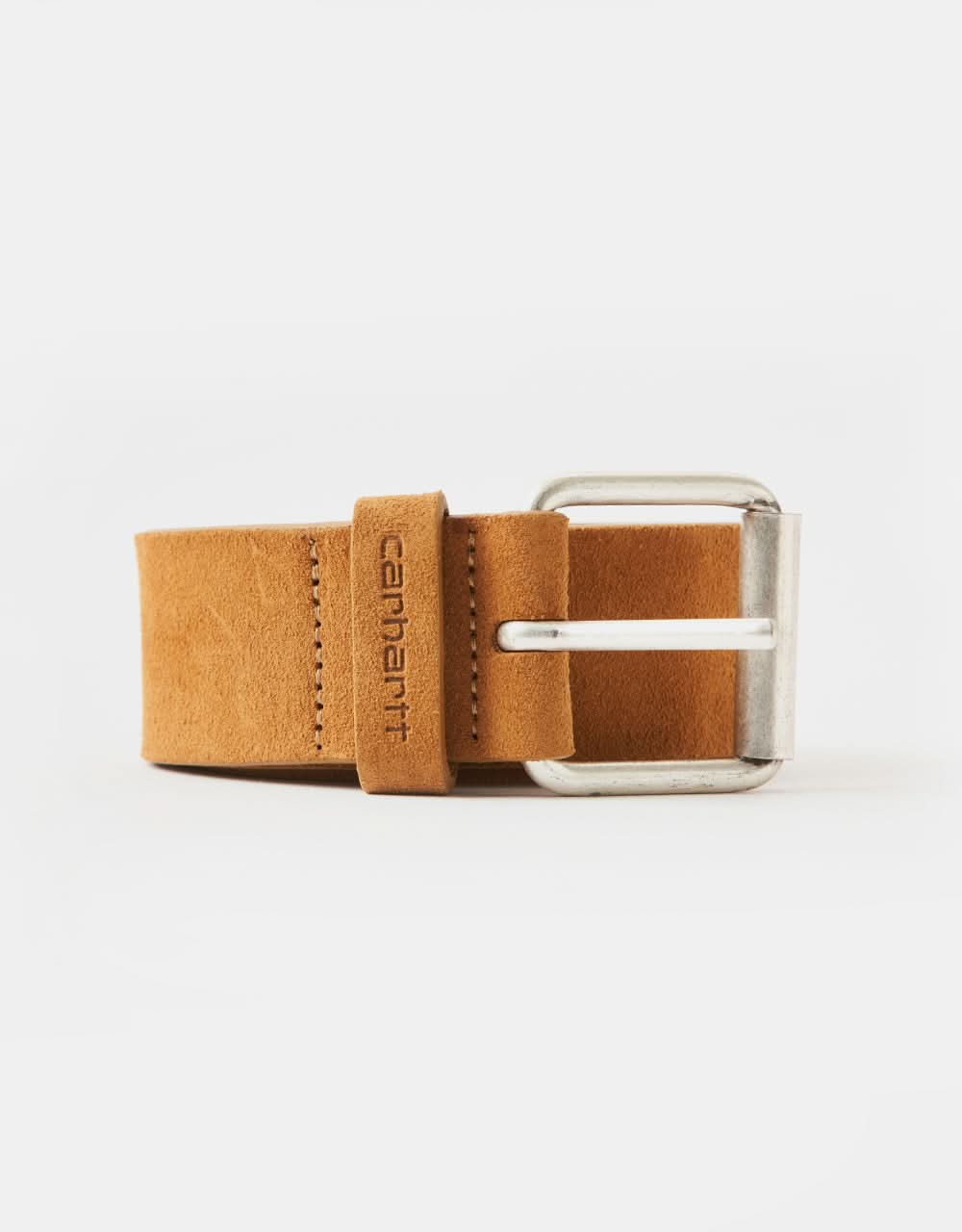 Carhartt WIP Cow Leather Suede Belt - Hamilton Brown