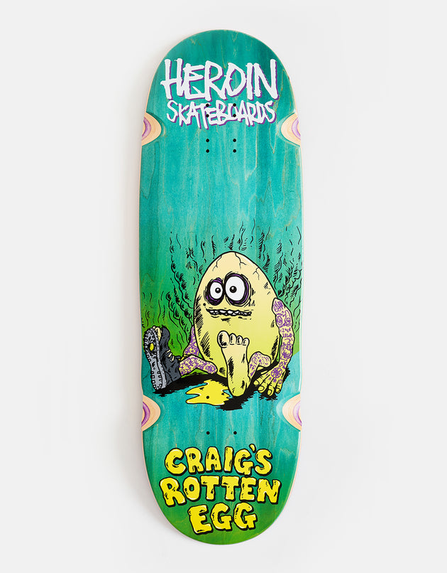 Heroin Craig Questions Rotten Egg Skateboard Deck - 10"