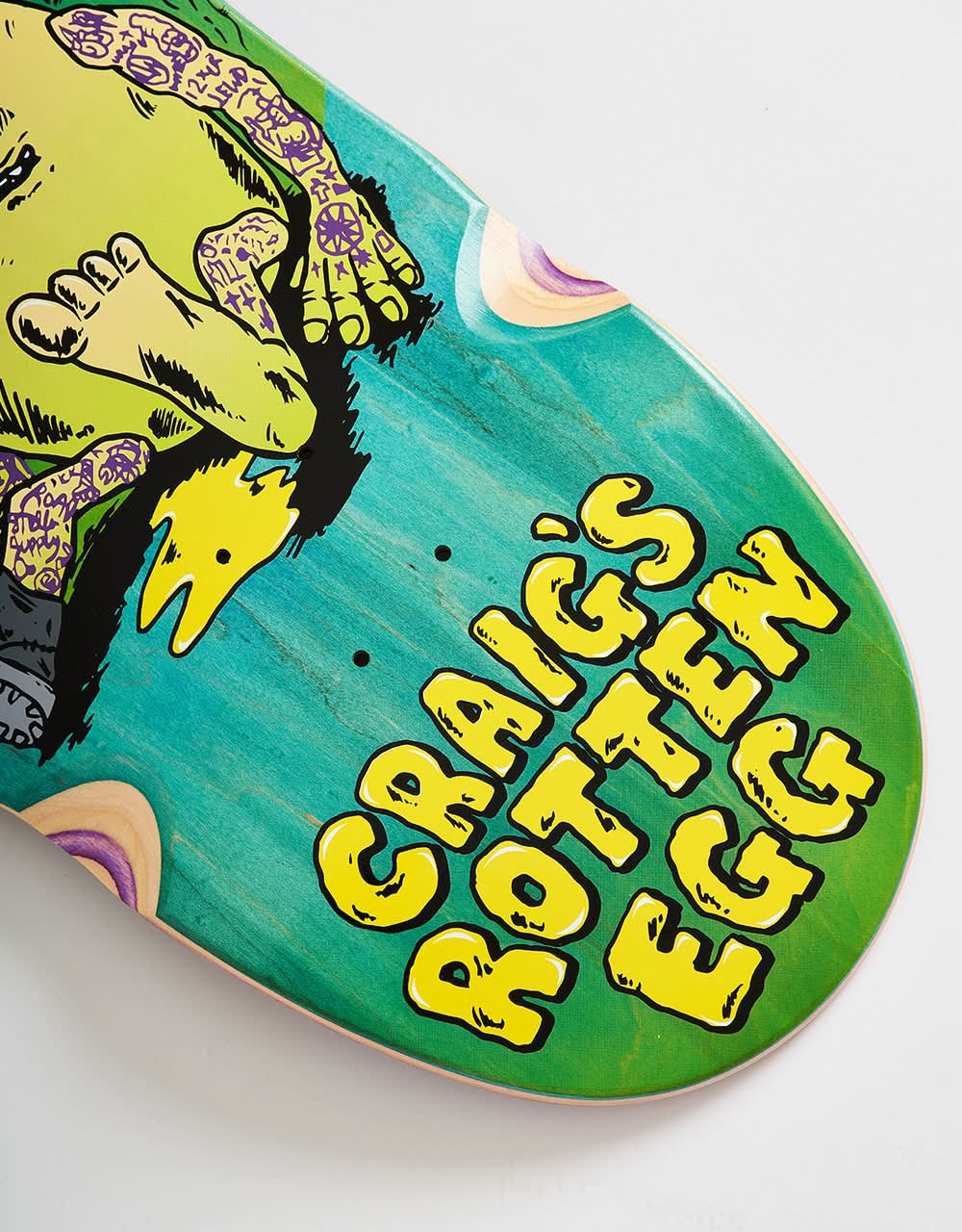 Heroin Craig Questions Rotten Egg Skateboard Deck - 10"