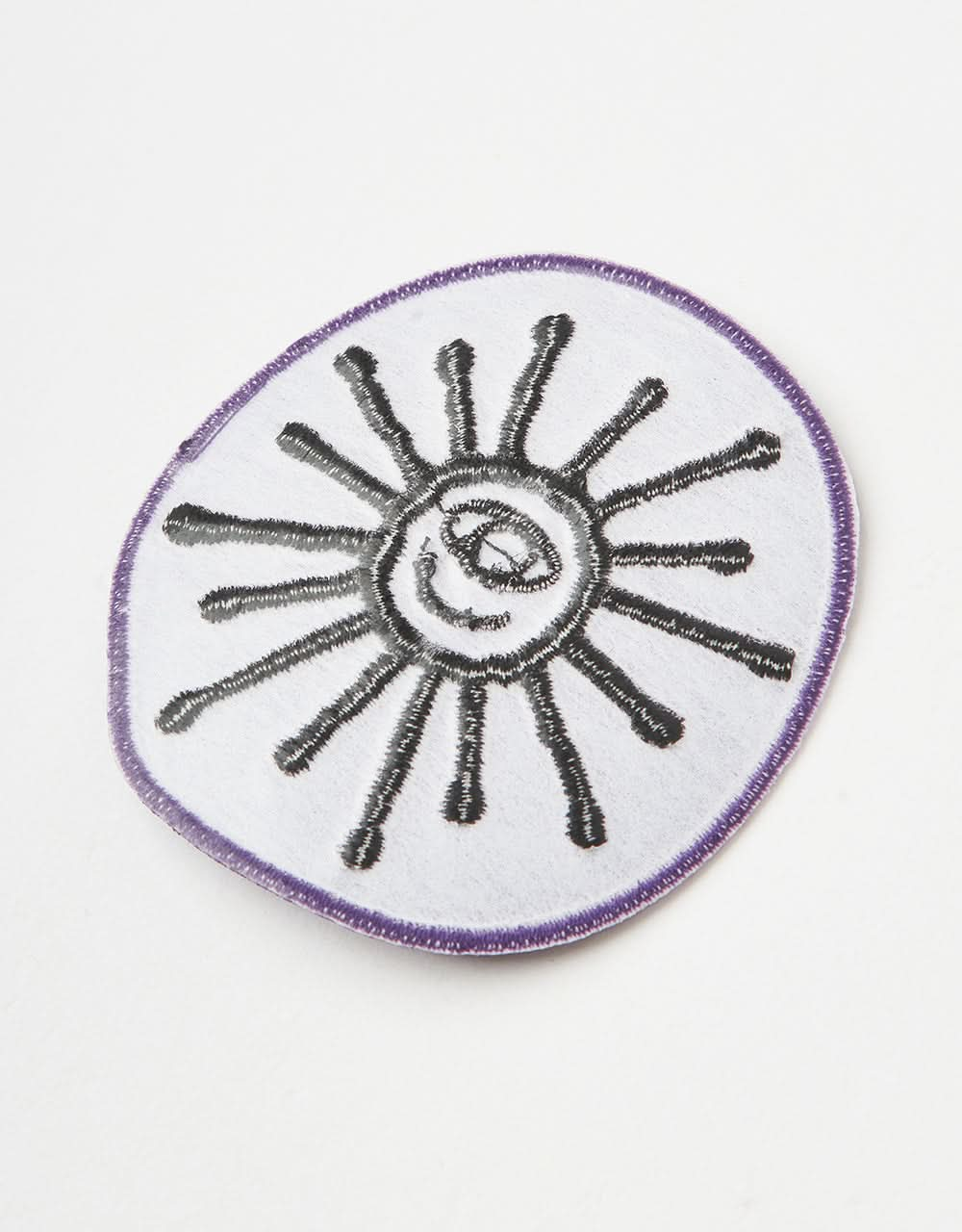 Route One Petroglyph Sun Embroidered Patch - Purple