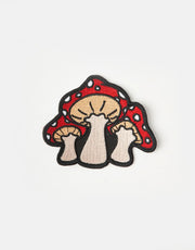 Route One Mushroom Embroidered Patch - Red