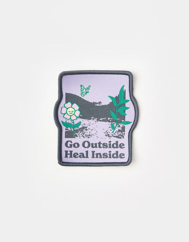 Route One Go Outside Woven Patch - Purple