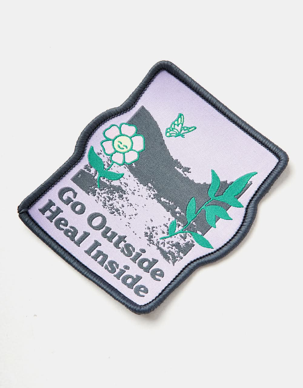 Route One Go Outside Woven Patch - Purple