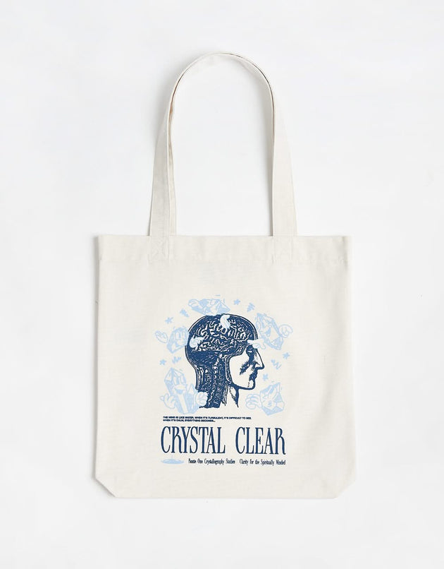 Route One Recycled Crystal Clear Tote Bag - Natural