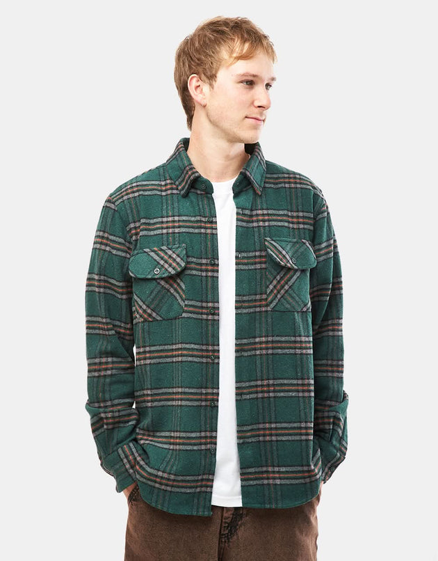 Route One Elter Flannel Shirt - Green