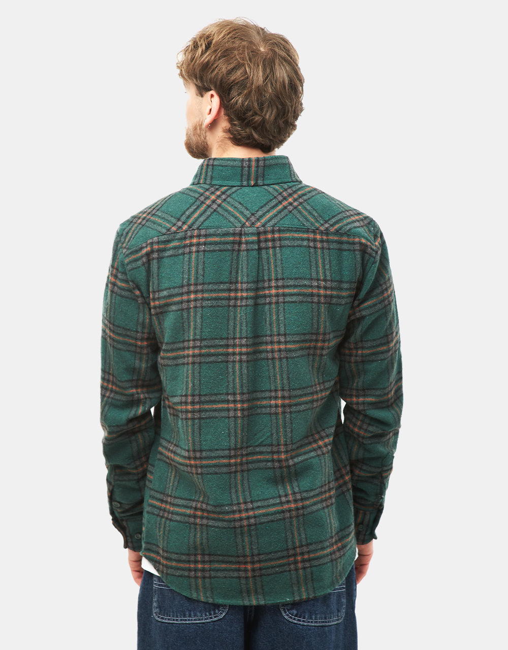 Route One Elter Flannel Shirt - Green