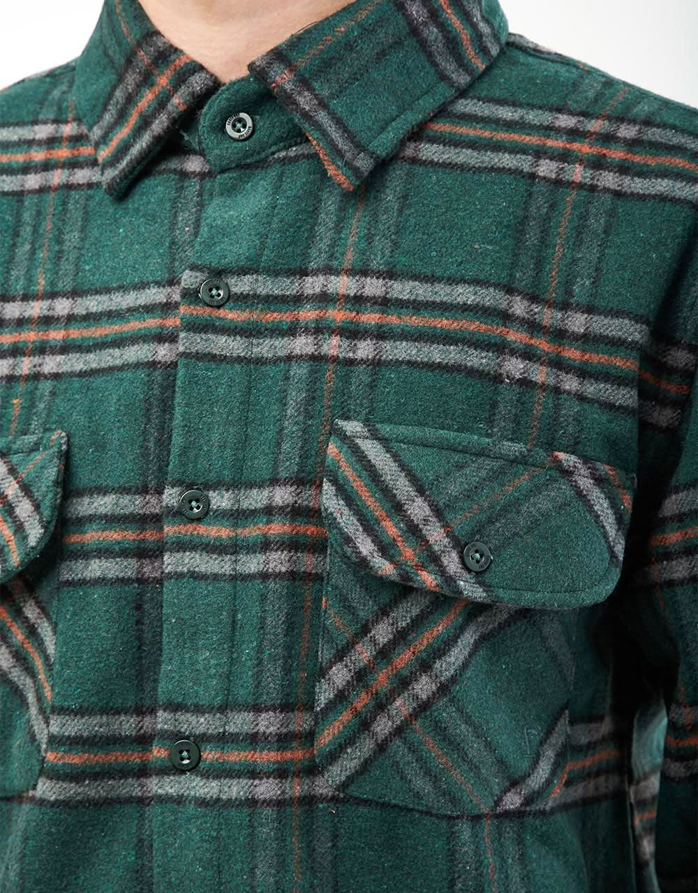 Route One Elter Flannel Shirt - Green