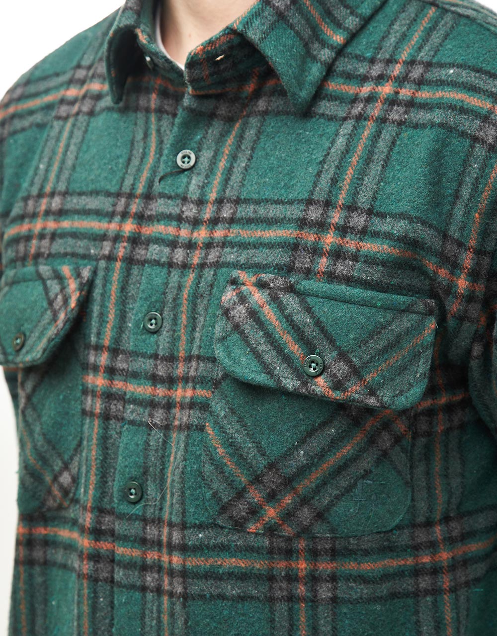 Route One Elter Flannel Shirt - Green