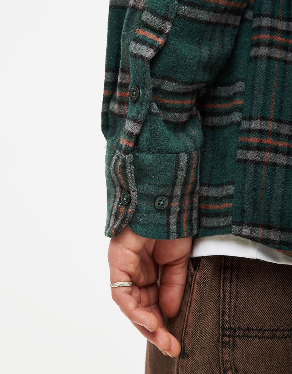 Route One Elter Flannel Shirt - Green