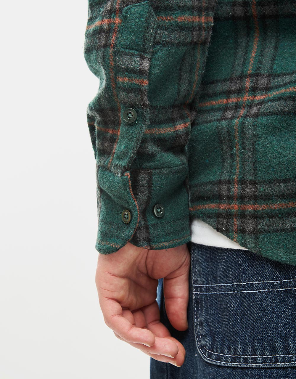 Route One Elter Flannel Shirt - Green