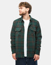 Route One Elter Flannel Shirt - Green