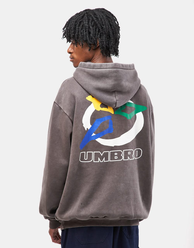 Butter Goods x Umbro Ball Pullover Hoodie - Washed Black