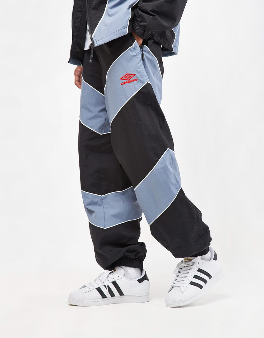 Butter Goods x Umbro Diamond Tracksuit Pants - Black/Slate