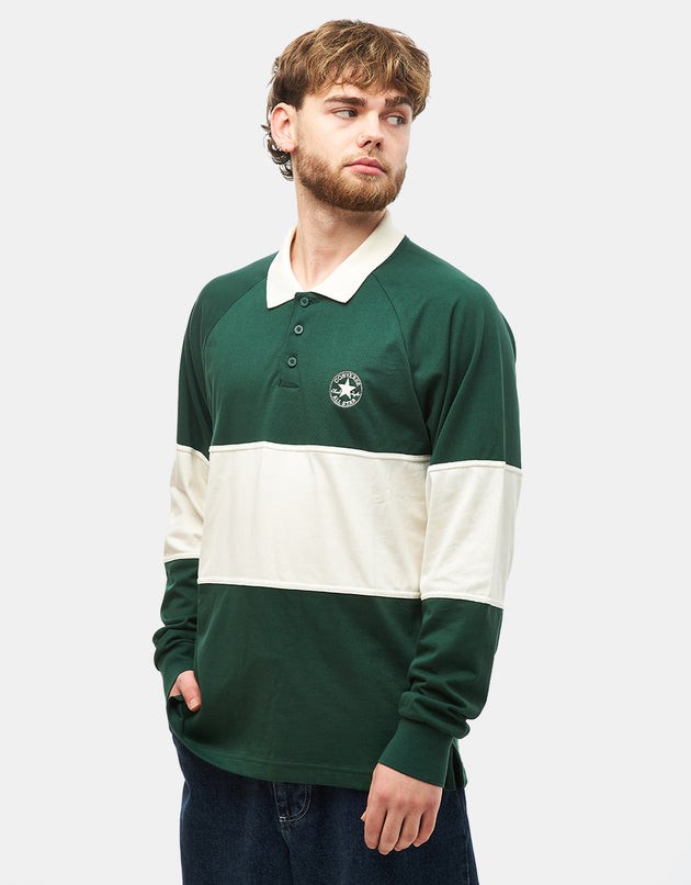 Converse Marquis Retro Rugby Polo Shirt - Green Envy