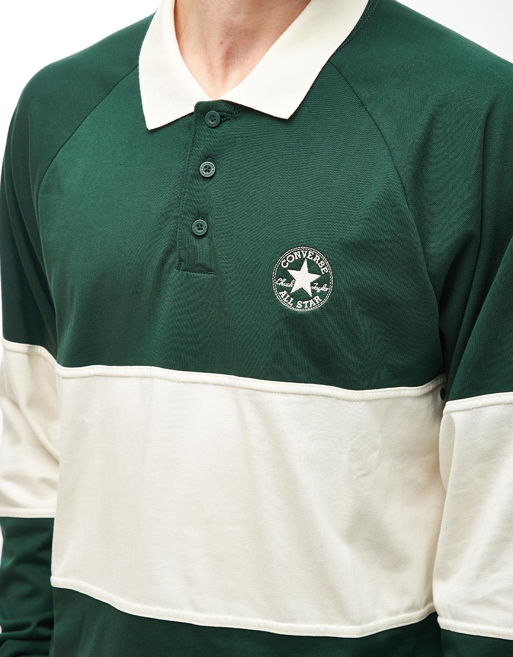 Converse Marquis Retro Rugby Polo Shirt - Green Envy