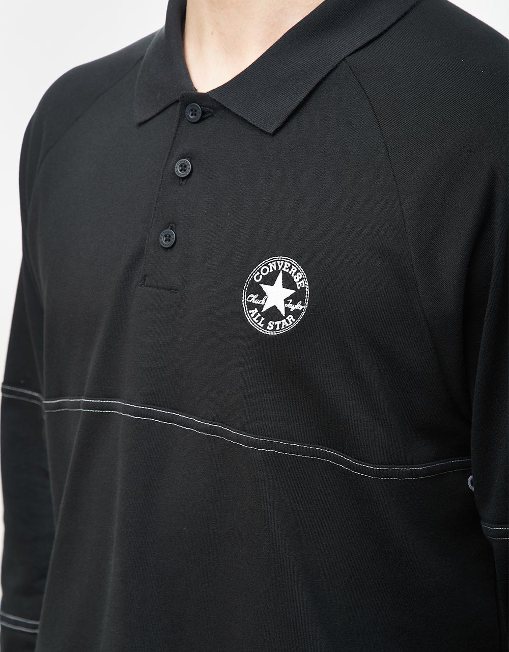 Converse Marquis Retro Rugby Polo Shirt - Converse Black