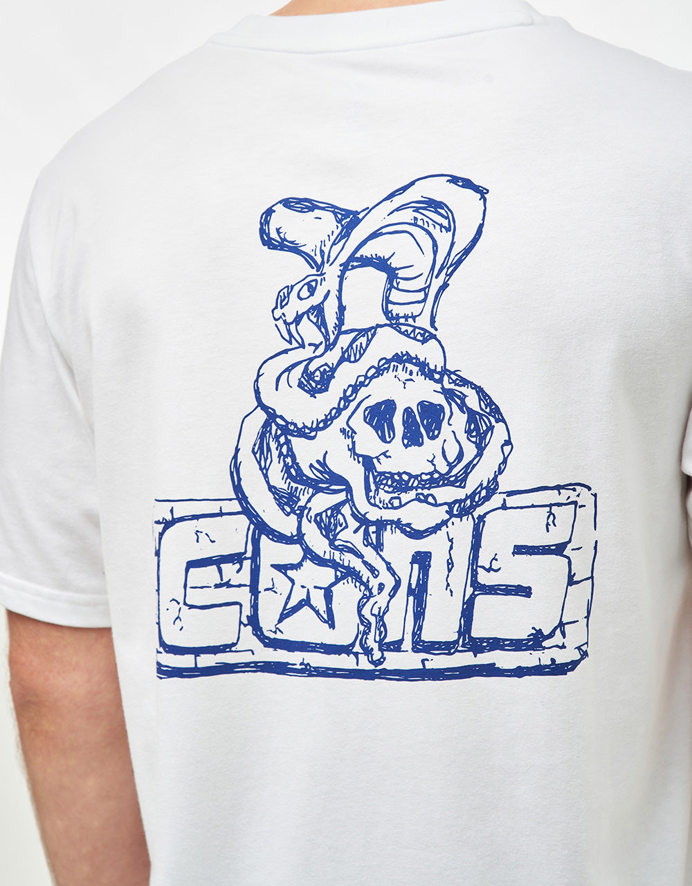 Converse Cons Snake & Skull T-Shirt - White