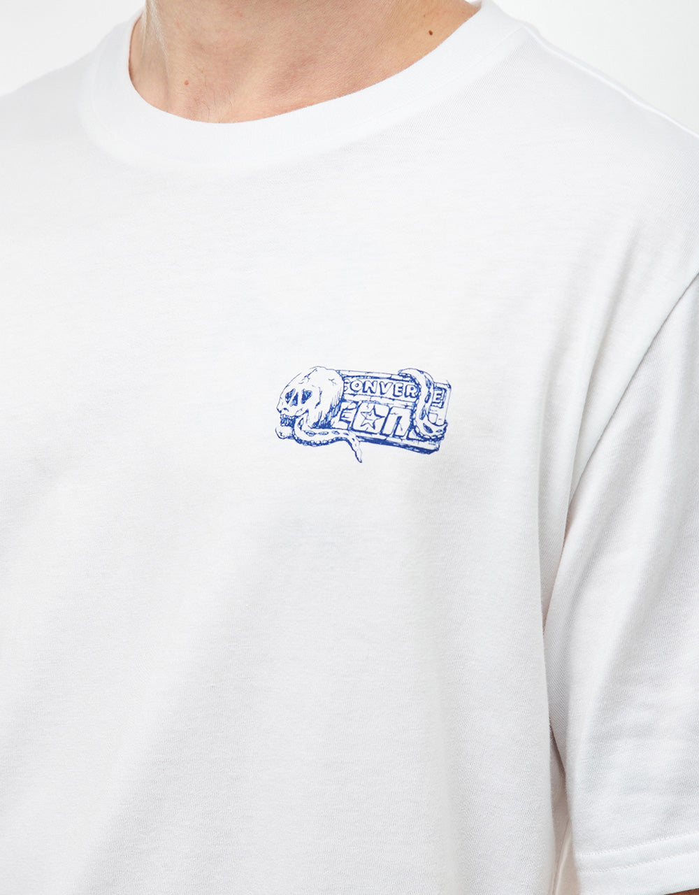 Converse Cons Snake & Skull T-Shirt - White