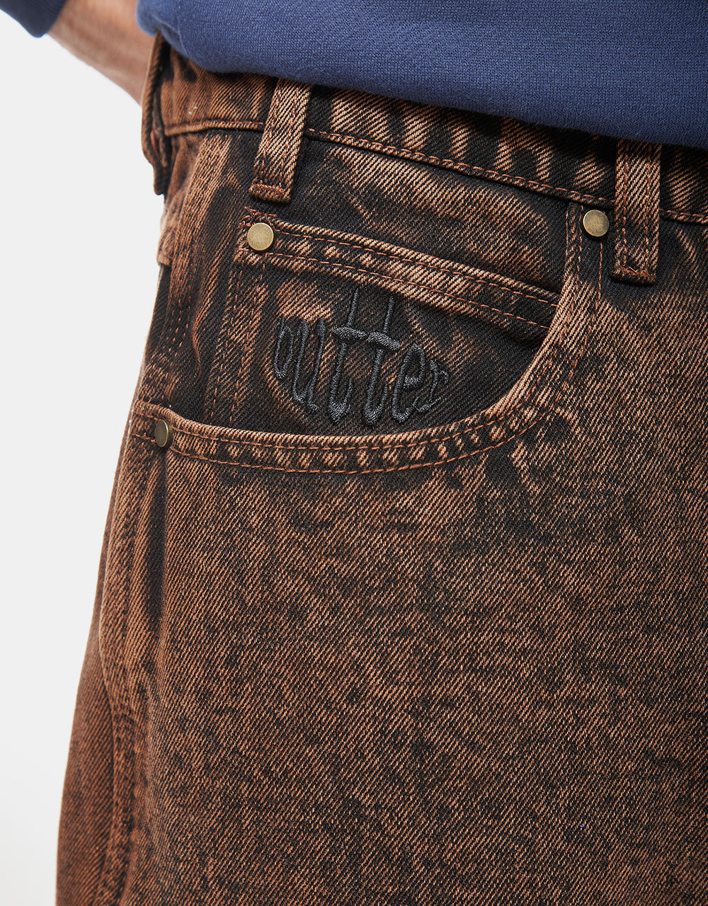 Butter Goods Spider Denim Jeans - Acid Brown