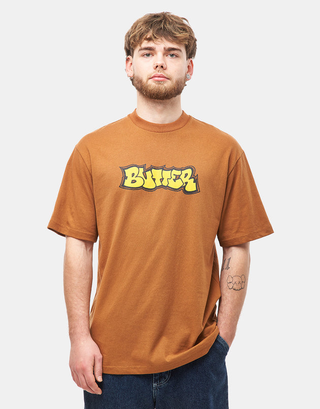 Butter Goods Perspective T-Shirt - Oak Brown