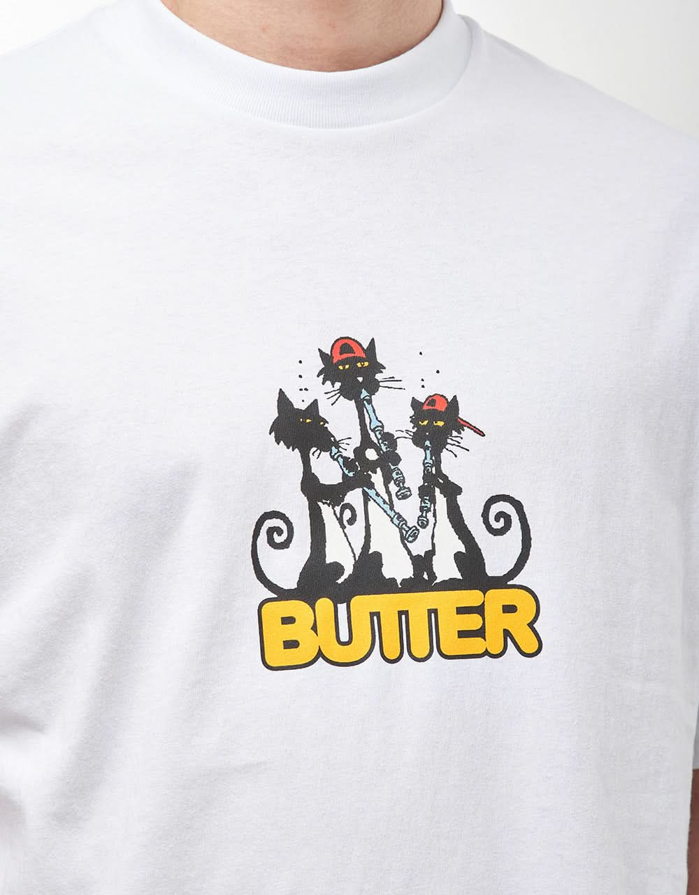 Butter Goods Cats T-Shirt - White