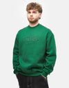 Butter Goods Cutout Applique Crewneck - Fern