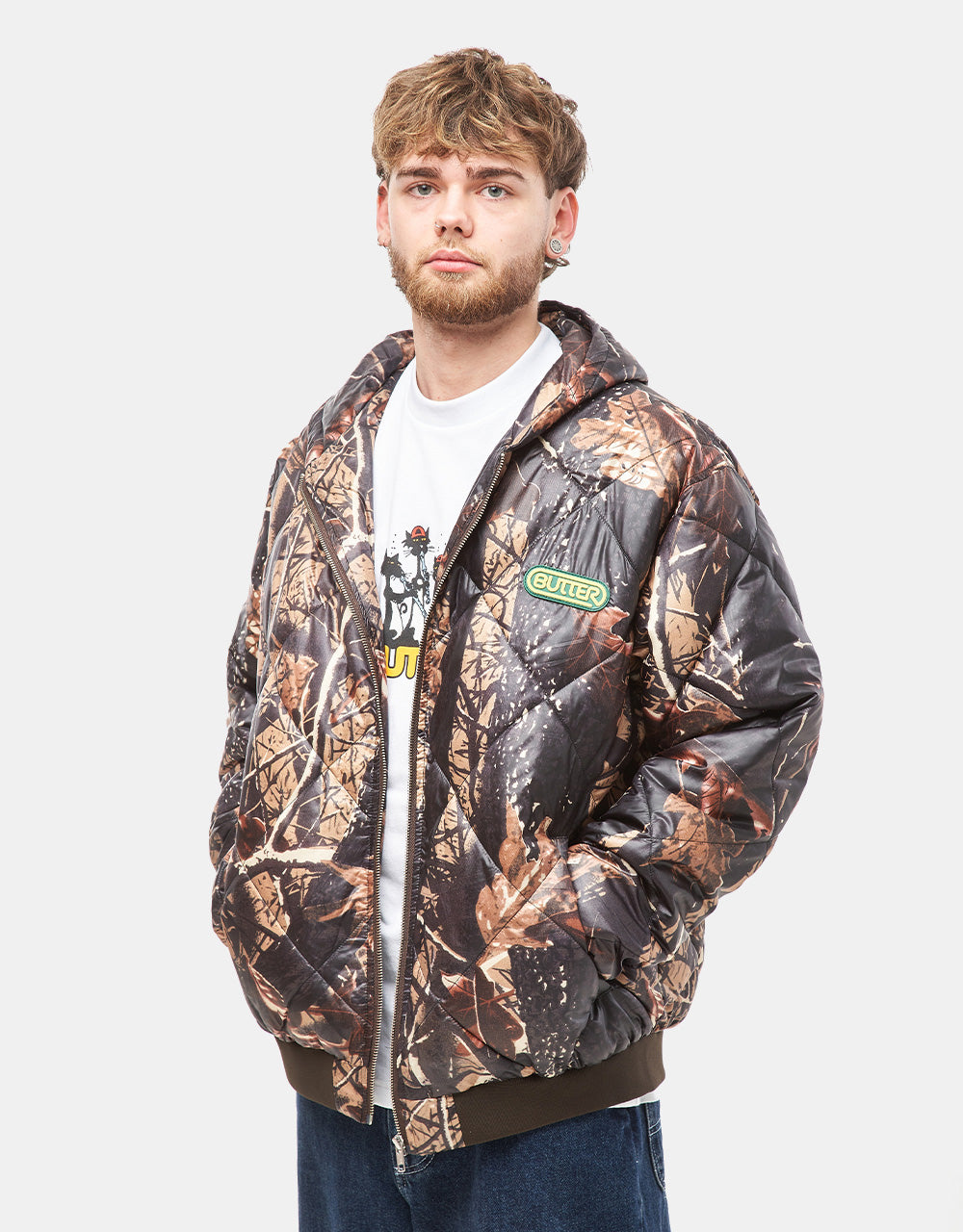 Butter Goods Hooded Work Jacket - Camo