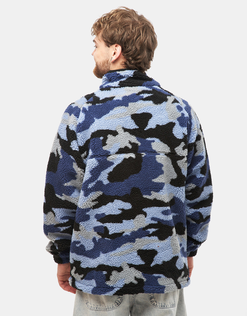 Butter Goods Camo Sherpa Jacket - Slate